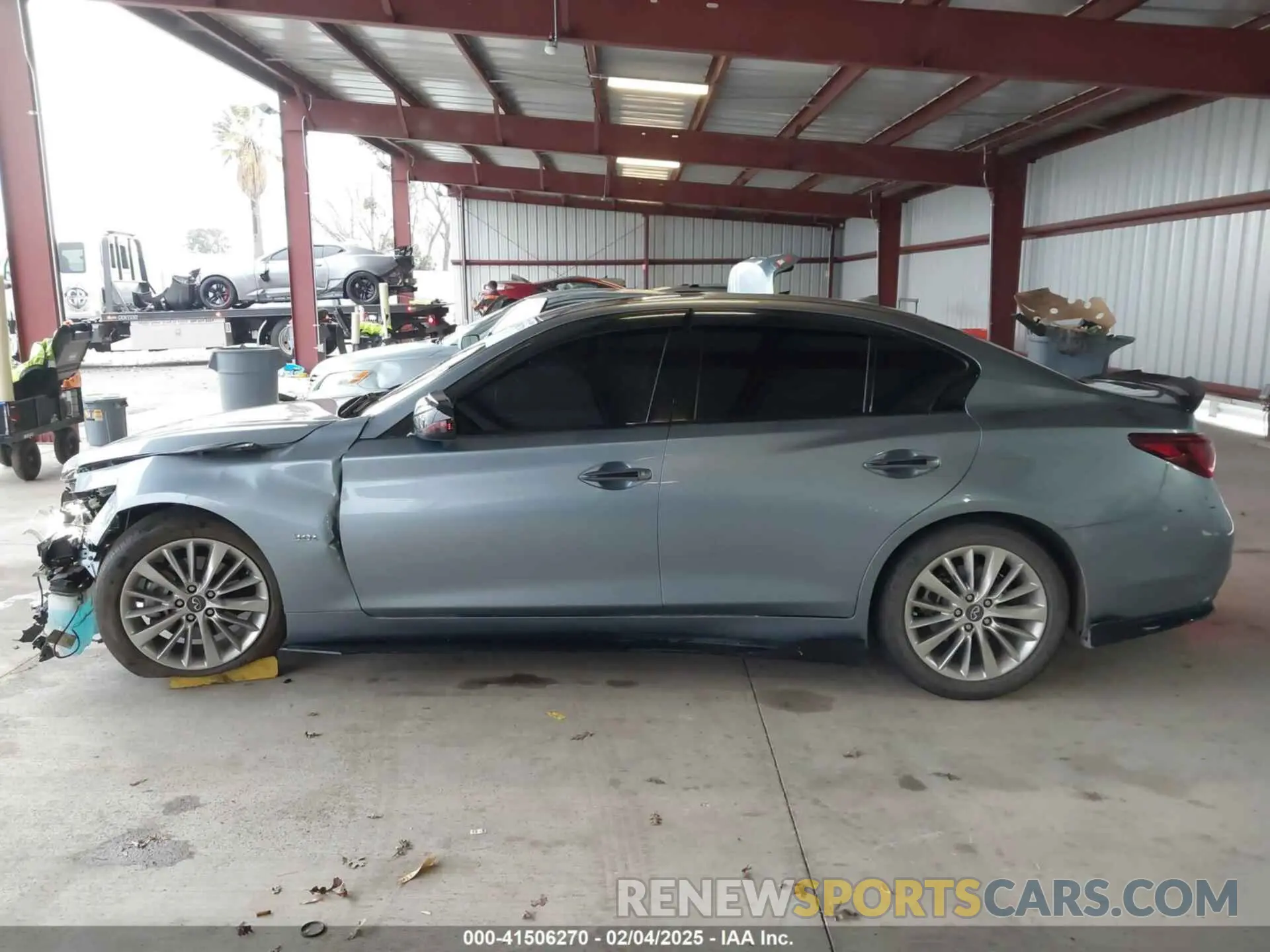 14 fotografías del automóvil dañado JN1EV7AP9LM207725 INFINITI Q50 2020