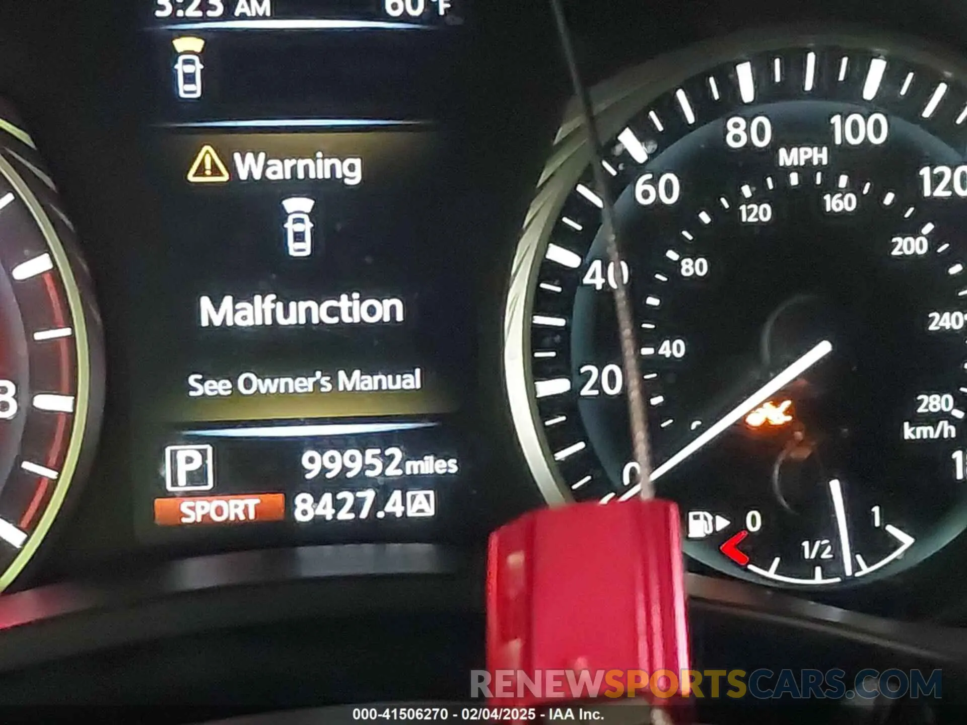 15 fotografías del automóvil dañado JN1EV7AP9LM207725 INFINITI Q50 2020