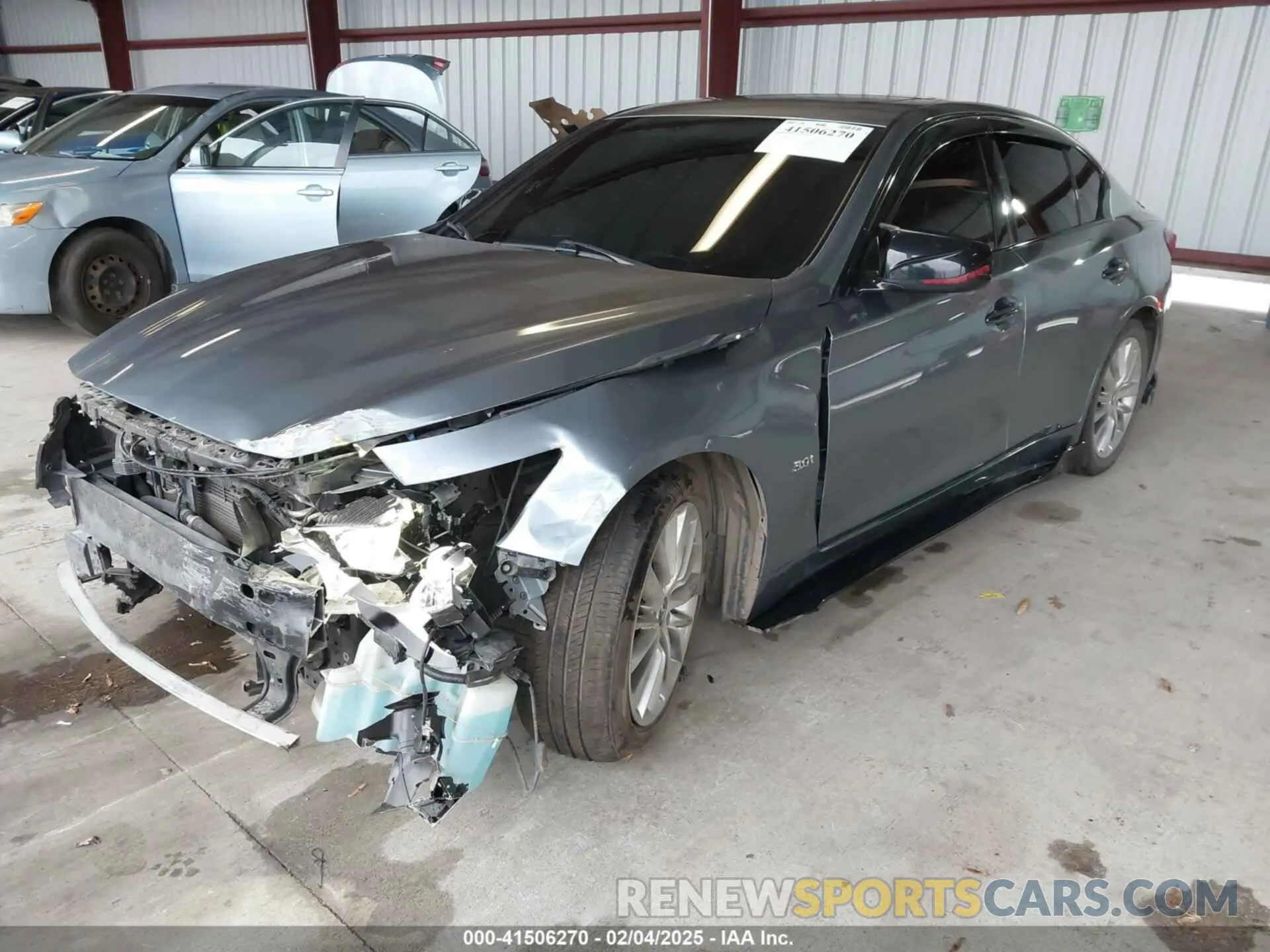 2 fotografías del automóvil dañado JN1EV7AP9LM207725 INFINITI Q50 2020