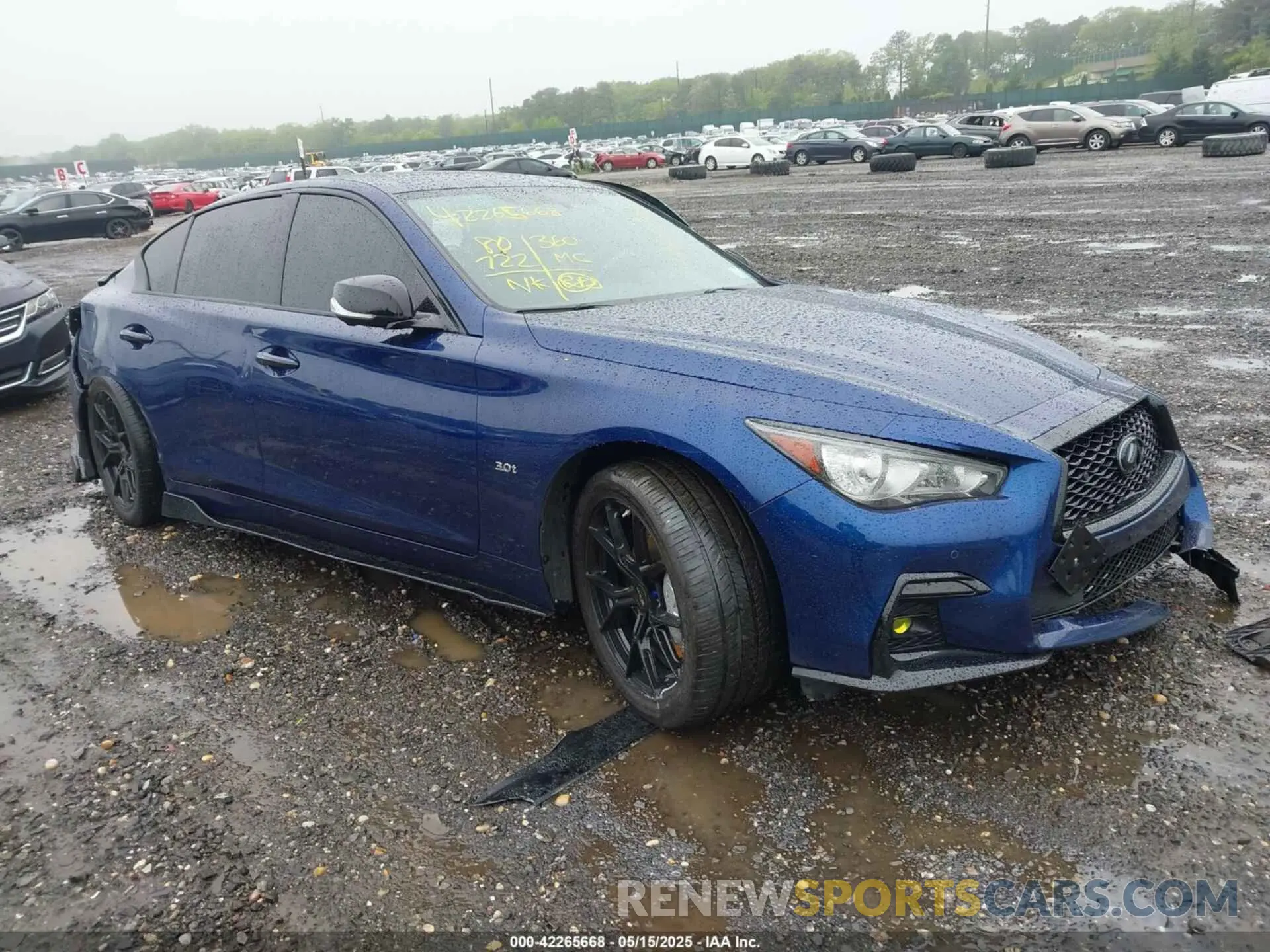 1 fotografías del automóvil dañado JN1EV7AR0LM256443 INFINITI Q50 2020