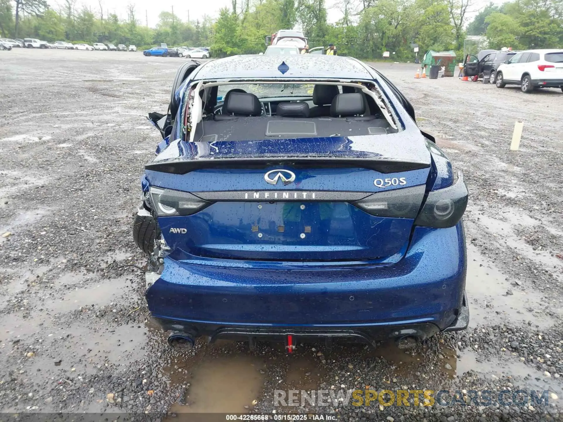 15 fotografías del automóvil dañado JN1EV7AR0LM256443 INFINITI Q50 2020