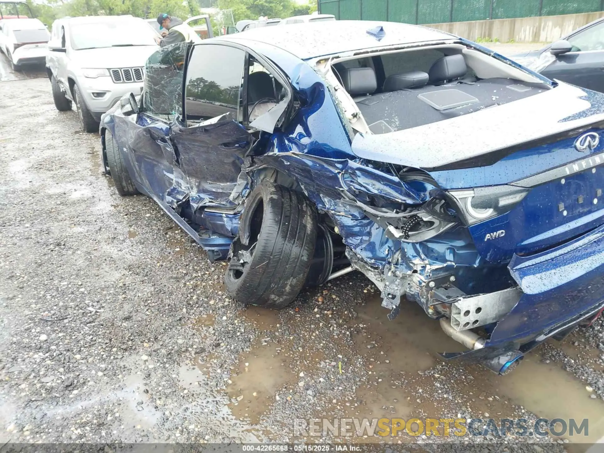 17 fotografías del automóvil dañado JN1EV7AR0LM256443 INFINITI Q50 2020