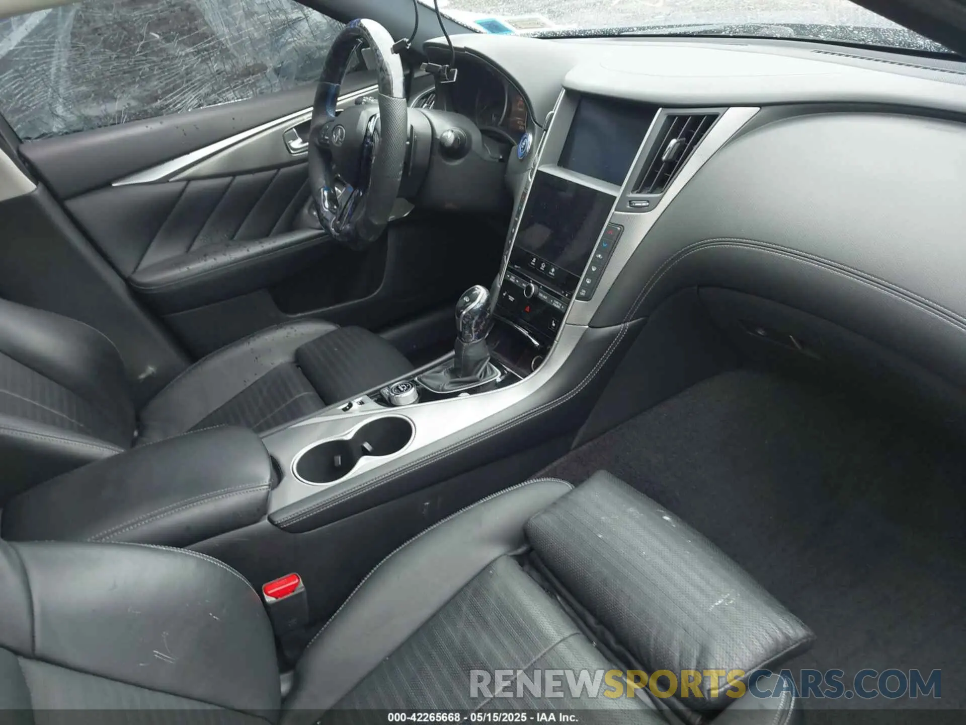 5 fotografías del automóvil dañado JN1EV7AR0LM256443 INFINITI Q50 2020