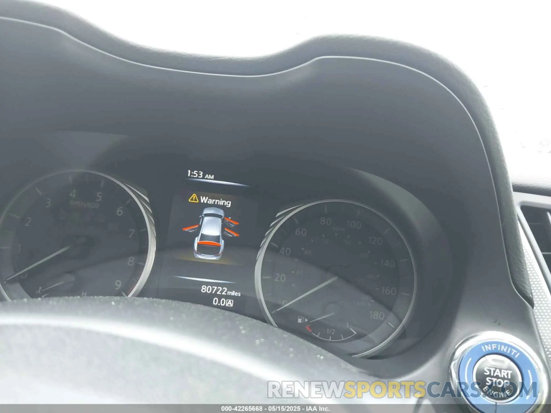 7 fotografías del automóvil dañado JN1EV7AR0LM256443 INFINITI Q50 2020