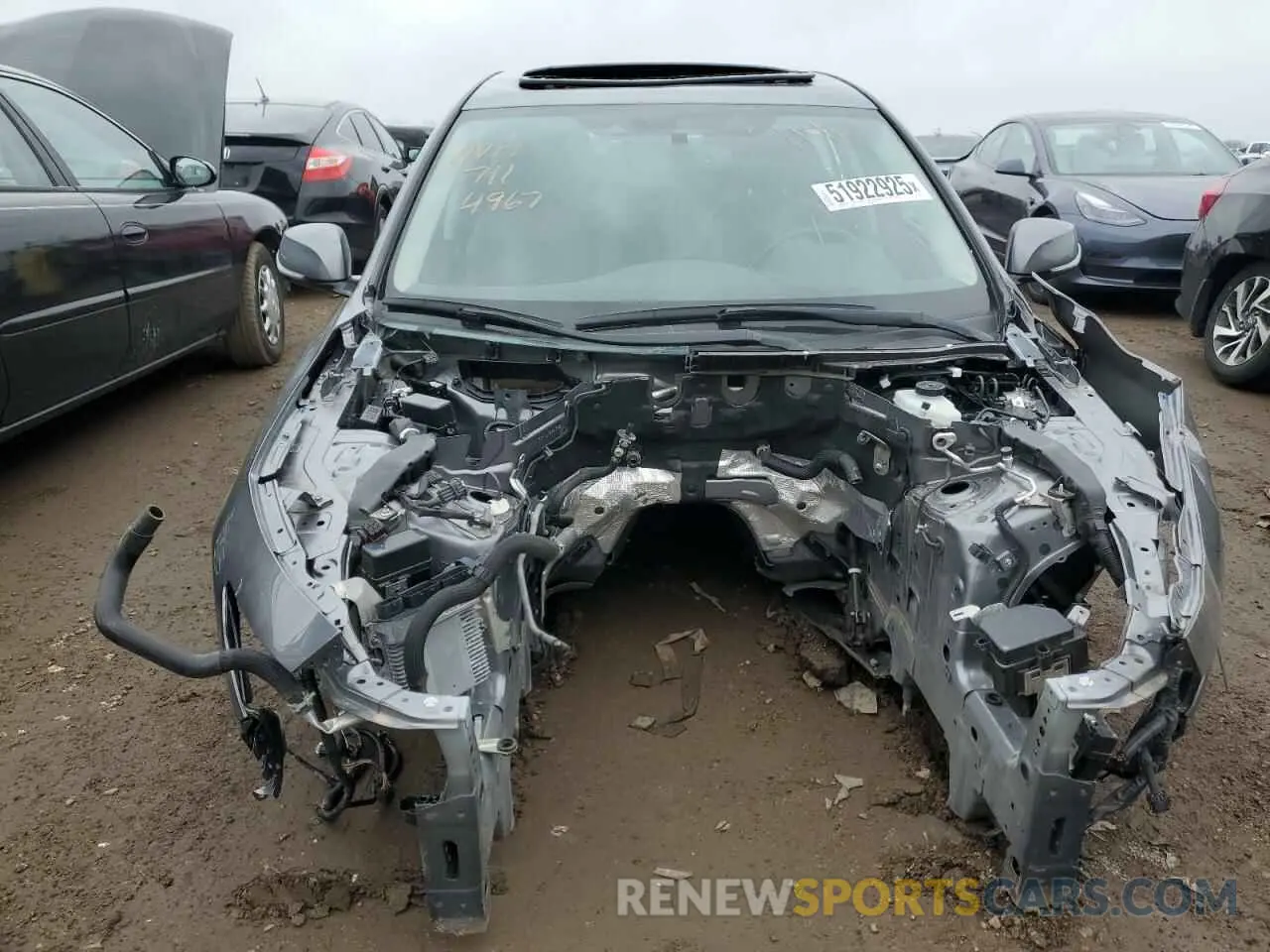 5 fotografías del automóvil dañado JN1EV7AR1LM254782 INFINITI Q50 2020