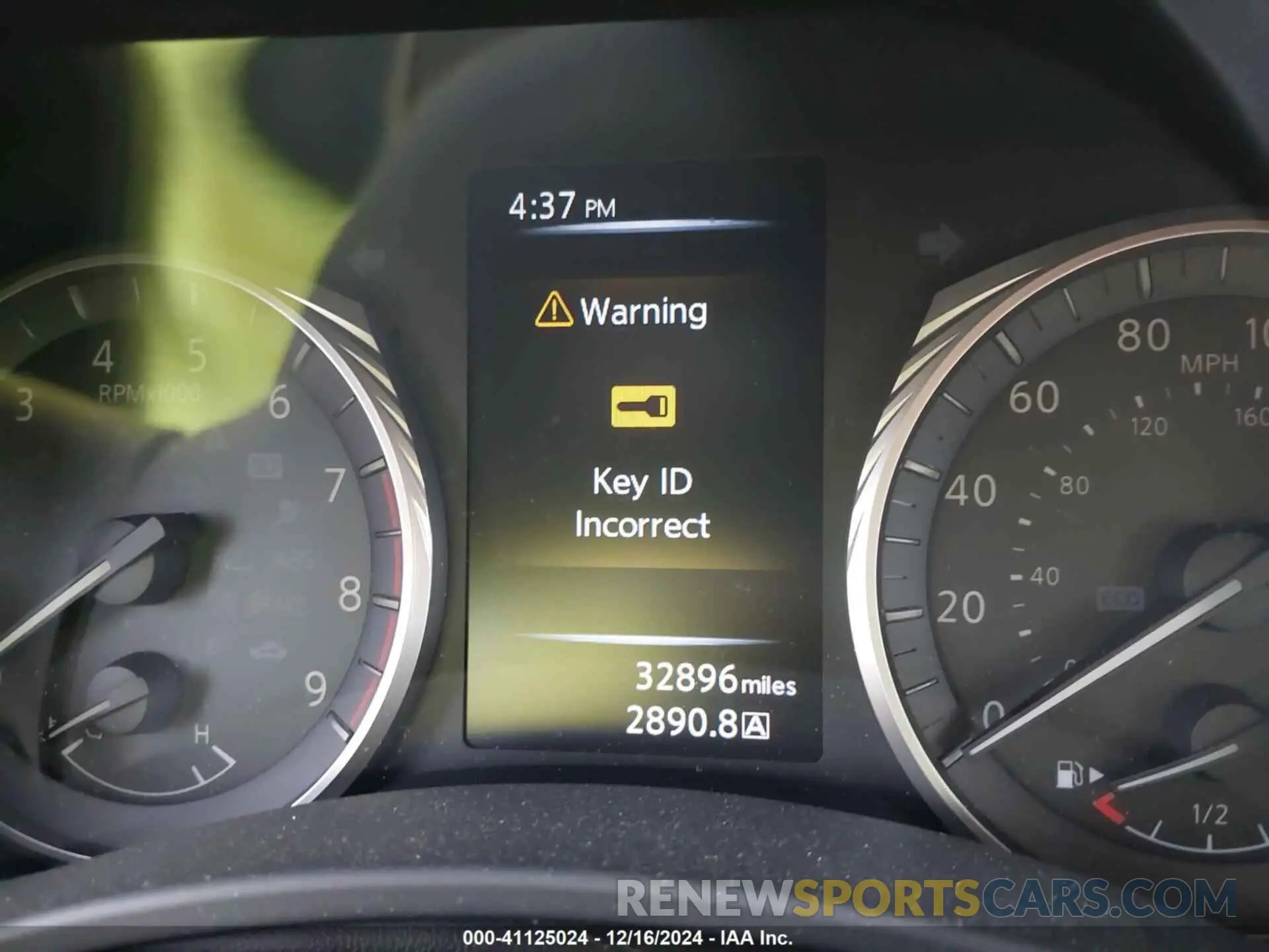 7 fotografías del automóvil dañado JN1EV7AR2LM251583 INFINITI Q50 2020