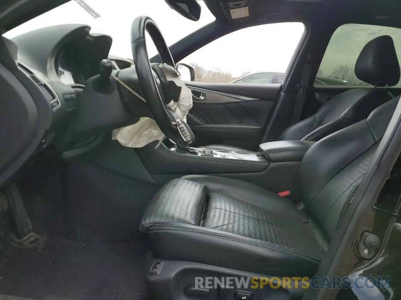 7 fotografías del automóvil dañado JN1EV7AR3LM253780 INFINITI Q50 2020