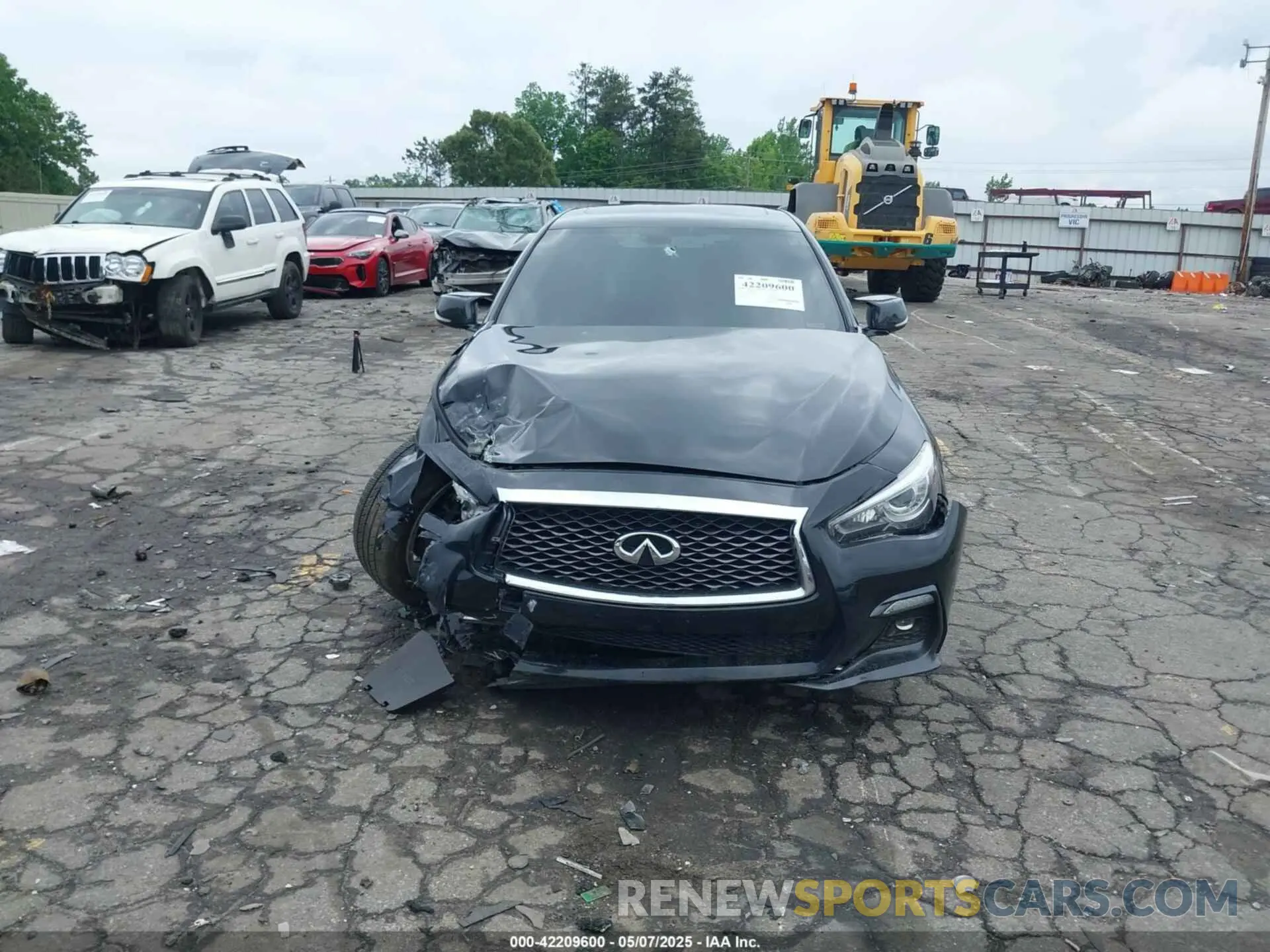 12 fotografías del automóvil dañado JN1EV7AR3LM254332 INFINITI Q50 2020