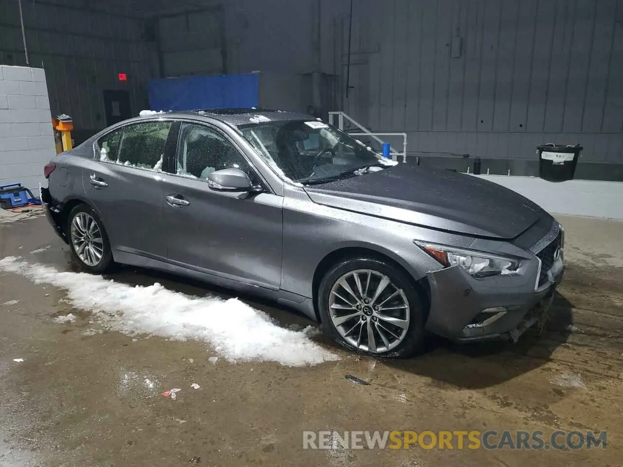 4 fotografías del automóvil dañado JN1EV7AR3LM254895 INFINITI Q50 2020