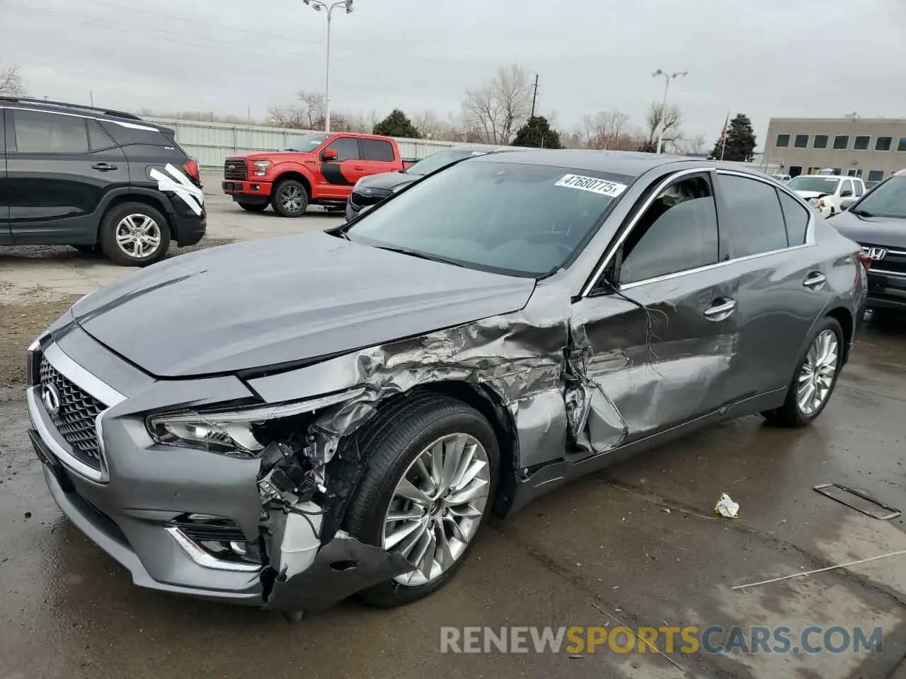 1 fotografías del automóvil dañado JN1EV7AR3LM255979 INFINITI Q50 2020