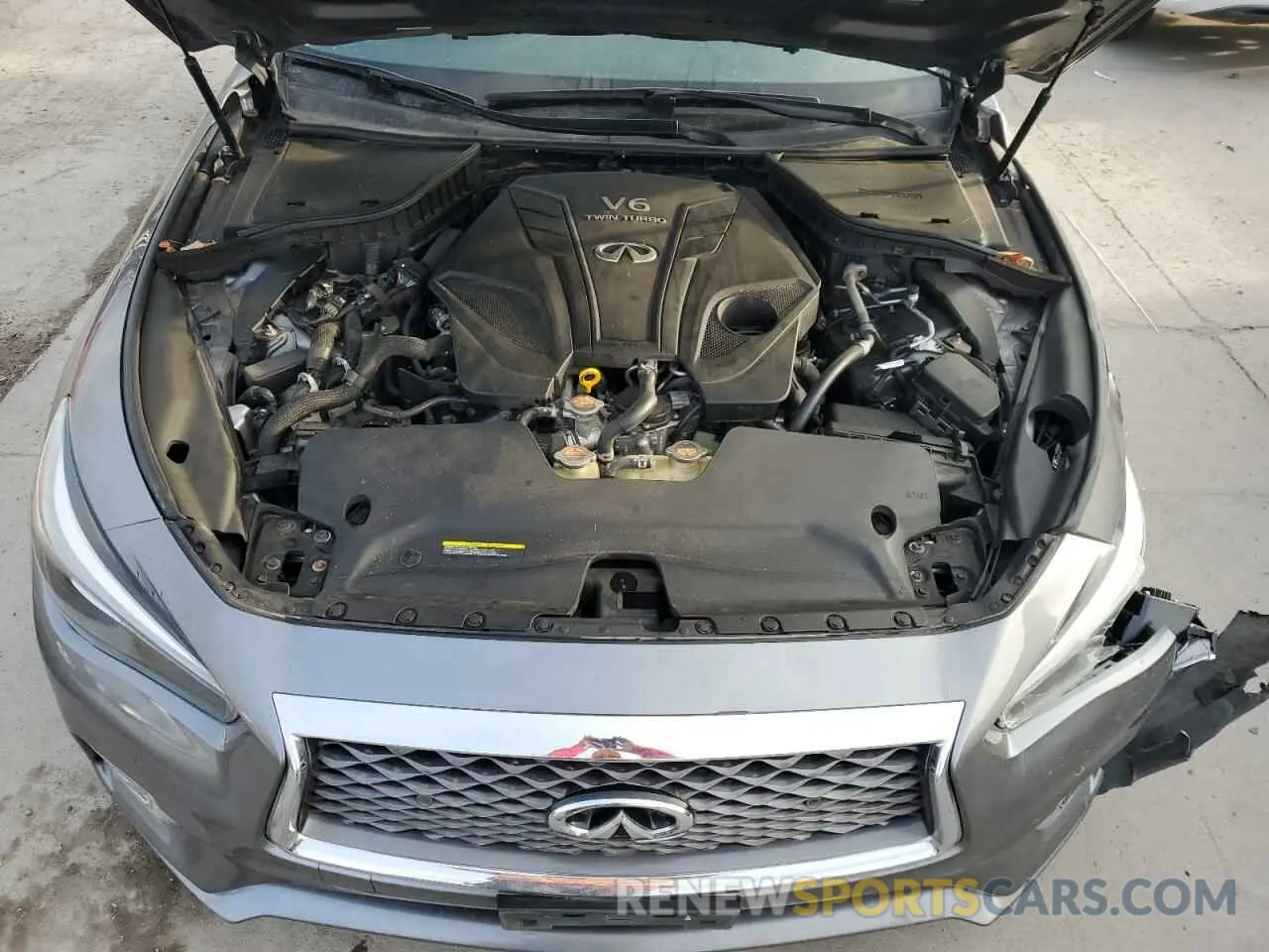 11 fotografías del automóvil dañado JN1EV7AR3LM255979 INFINITI Q50 2020
