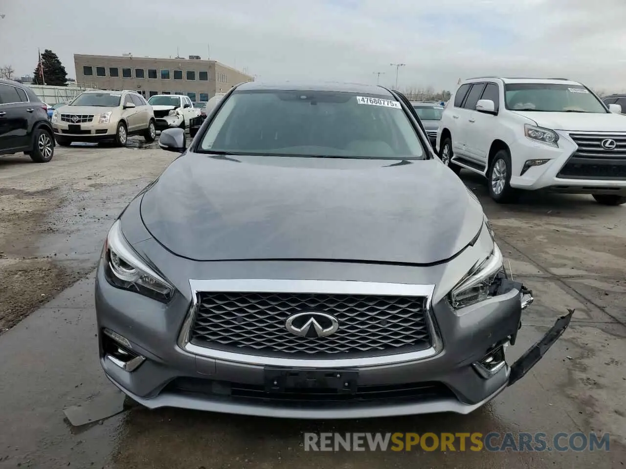 5 fotografías del automóvil dañado JN1EV7AR3LM255979 INFINITI Q50 2020