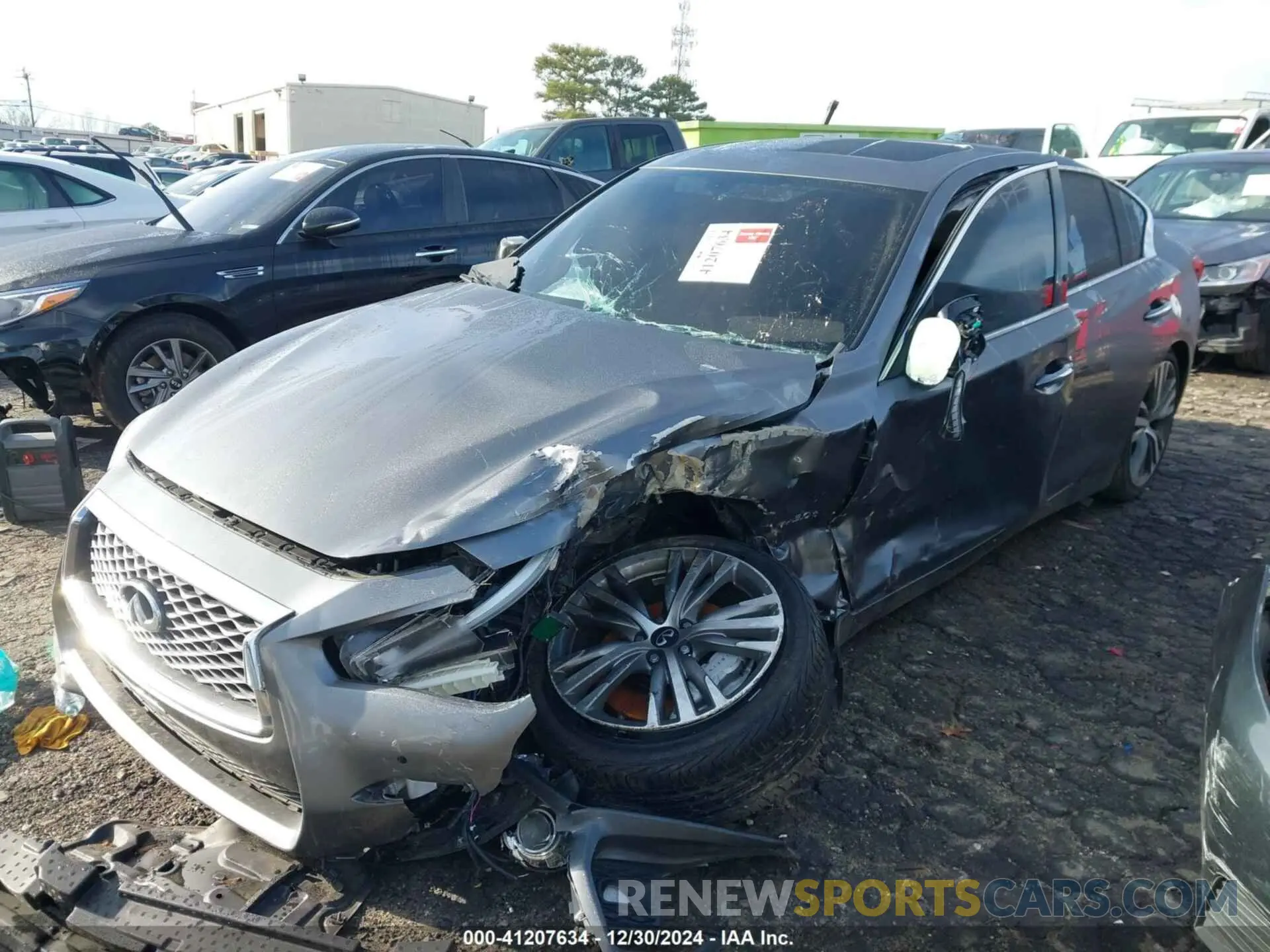 2 fotografías del automóvil dañado JN1EV7AR4LM253125 INFINITI Q50 2020