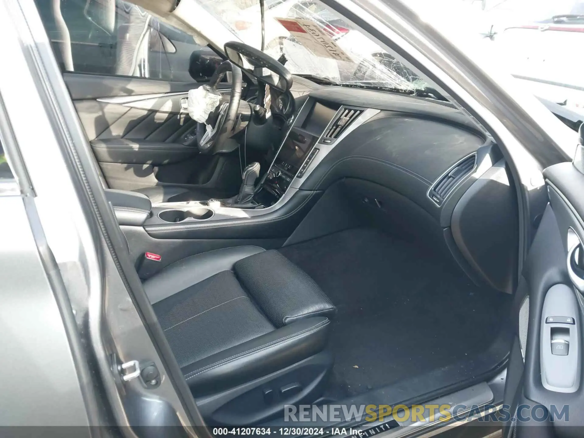 5 fotografías del automóvil dañado JN1EV7AR4LM253125 INFINITI Q50 2020