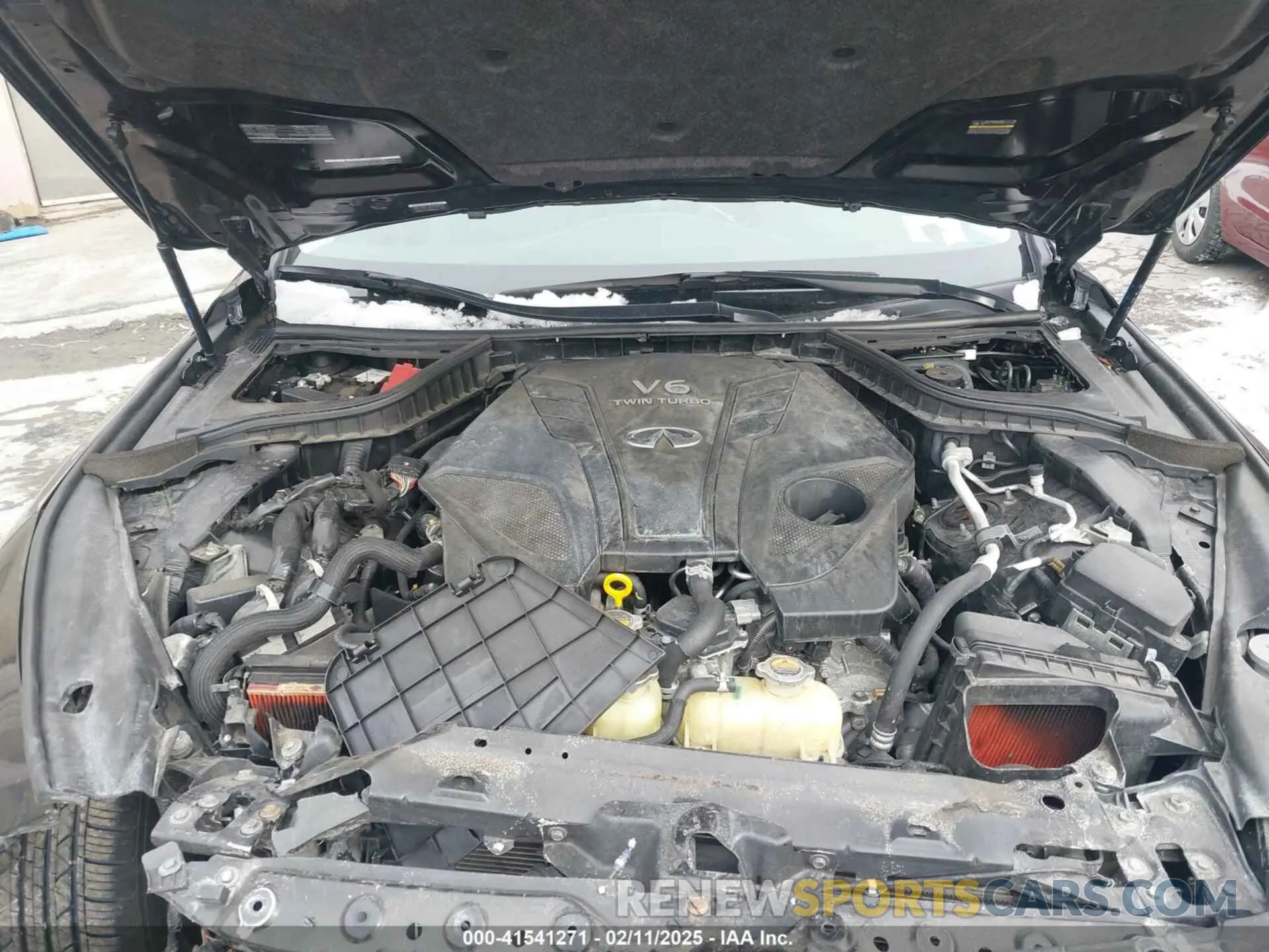 10 fotografías del automóvil dañado JN1EV7AR4LM254470 INFINITI Q50 2020