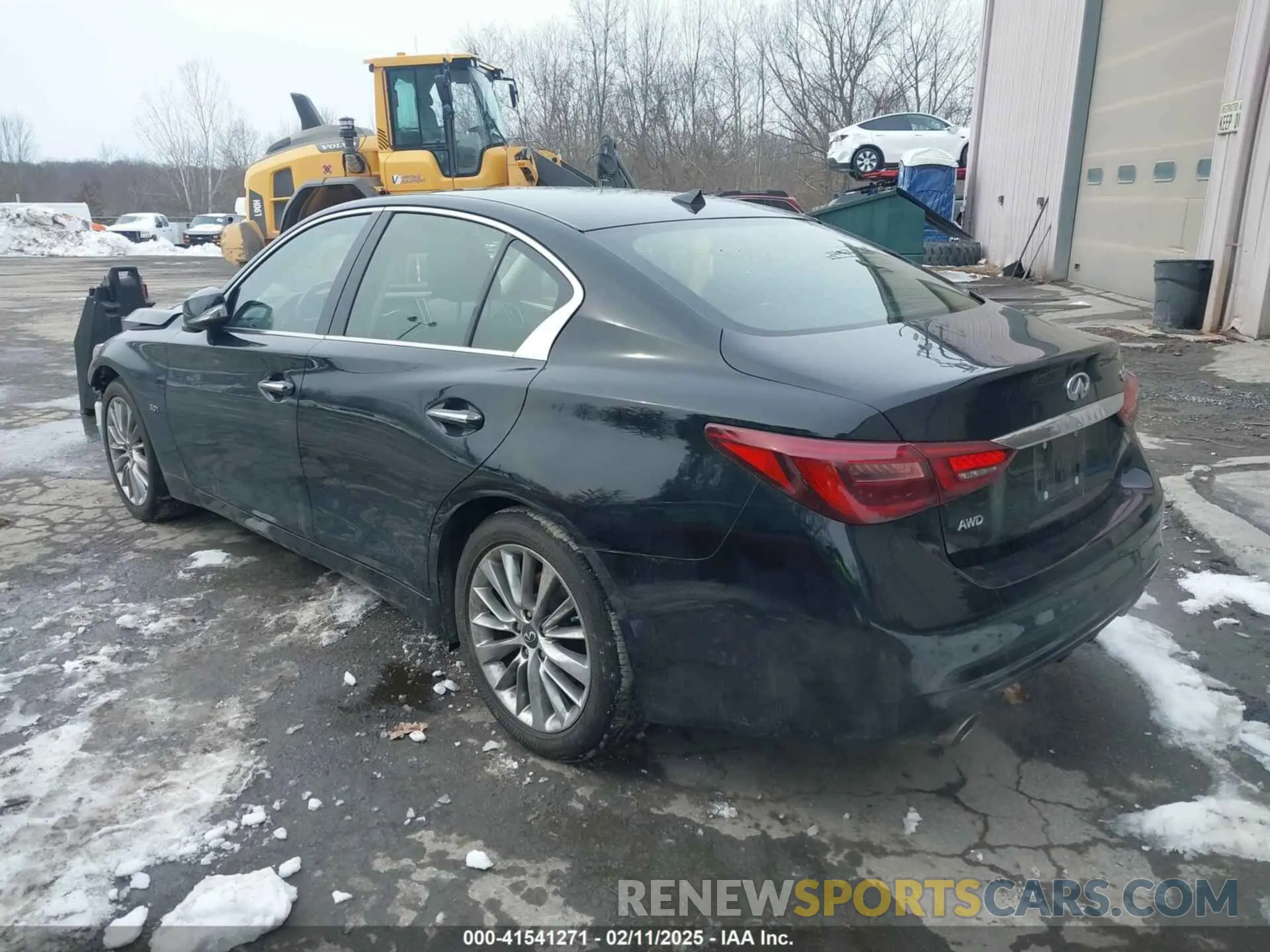 3 fotografías del automóvil dañado JN1EV7AR4LM254470 INFINITI Q50 2020