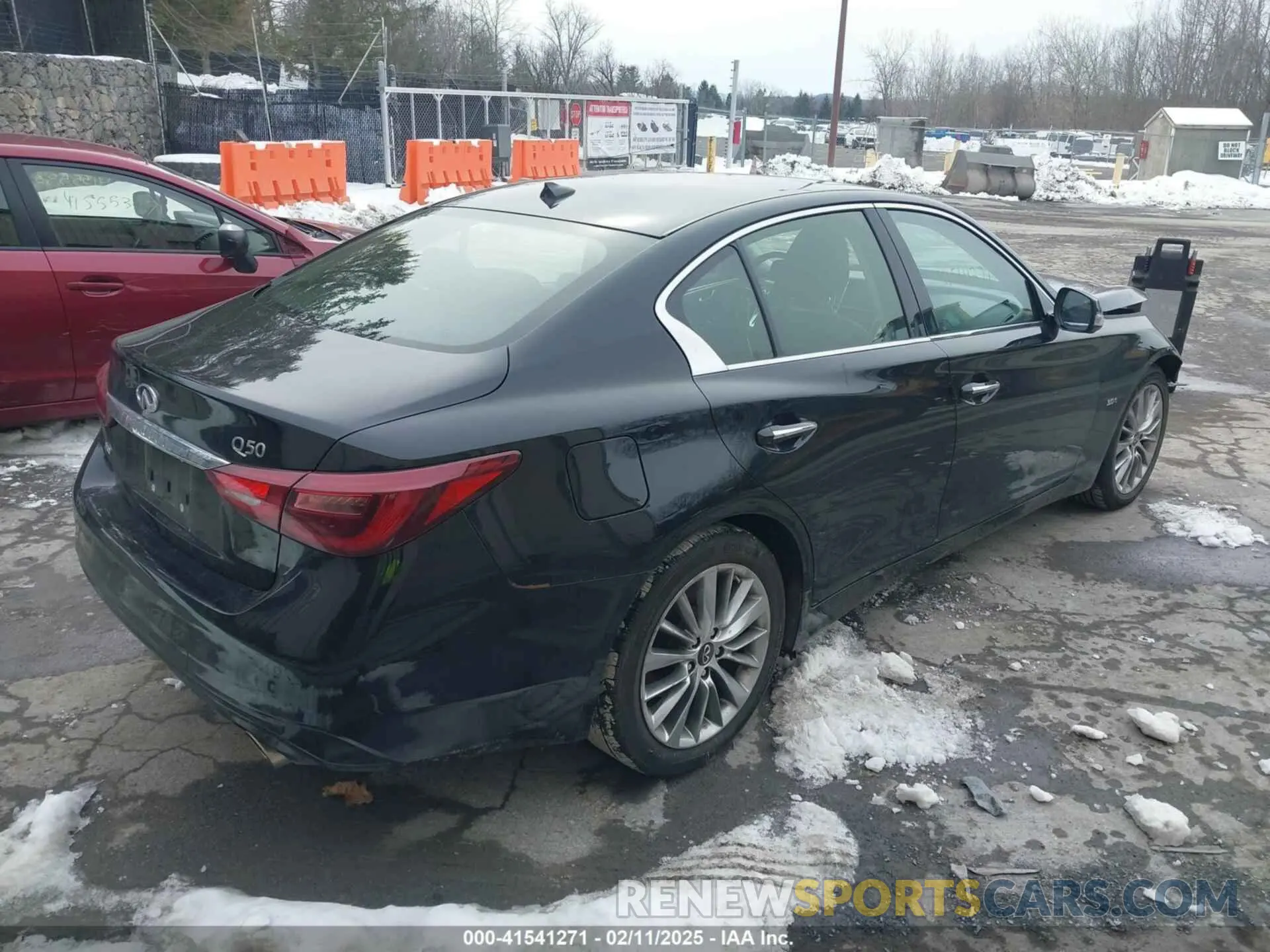 4 fotografías del automóvil dañado JN1EV7AR4LM254470 INFINITI Q50 2020