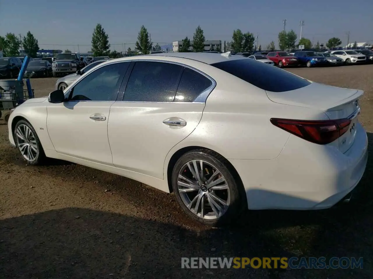 2 fotografías del automóvil dañado JN1EV7AR4LM257028 INFINITI Q50 2020