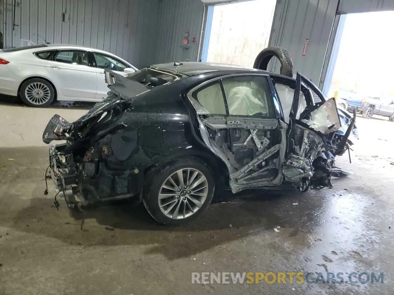 3 fotografías del automóvil dañado JN1EV7AR5LM250718 INFINITI Q50 2020