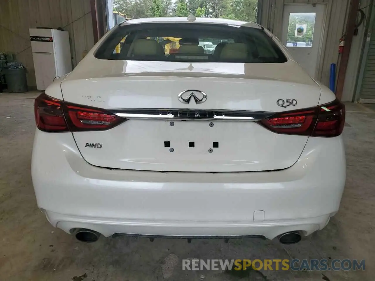 6 fotografías del automóvil dañado JN1EV7AR5LM251190 INFINITI Q50 2020