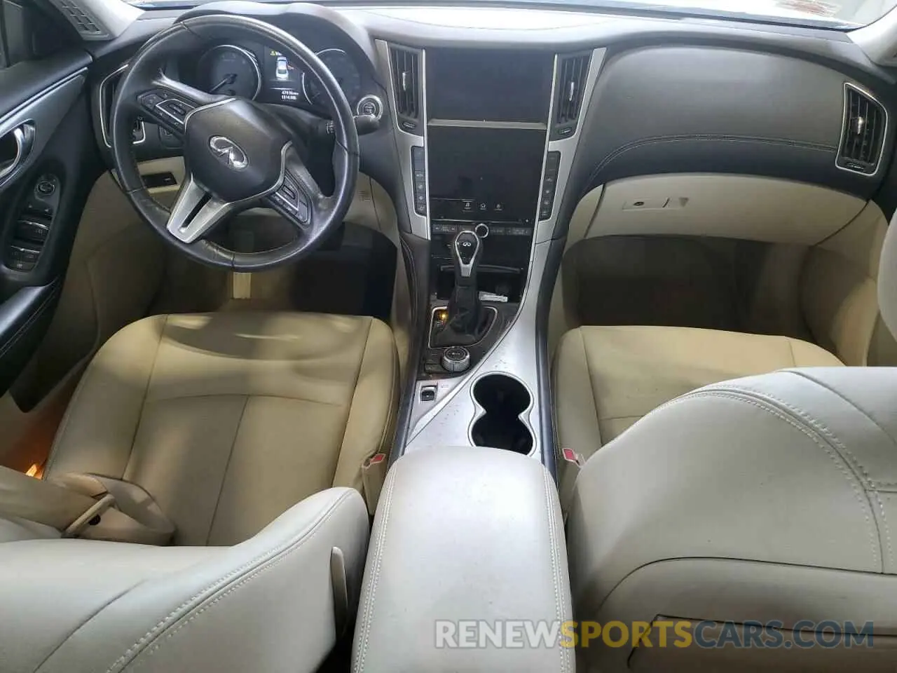 8 fotografías del automóvil dañado JN1EV7AR5LM251190 INFINITI Q50 2020