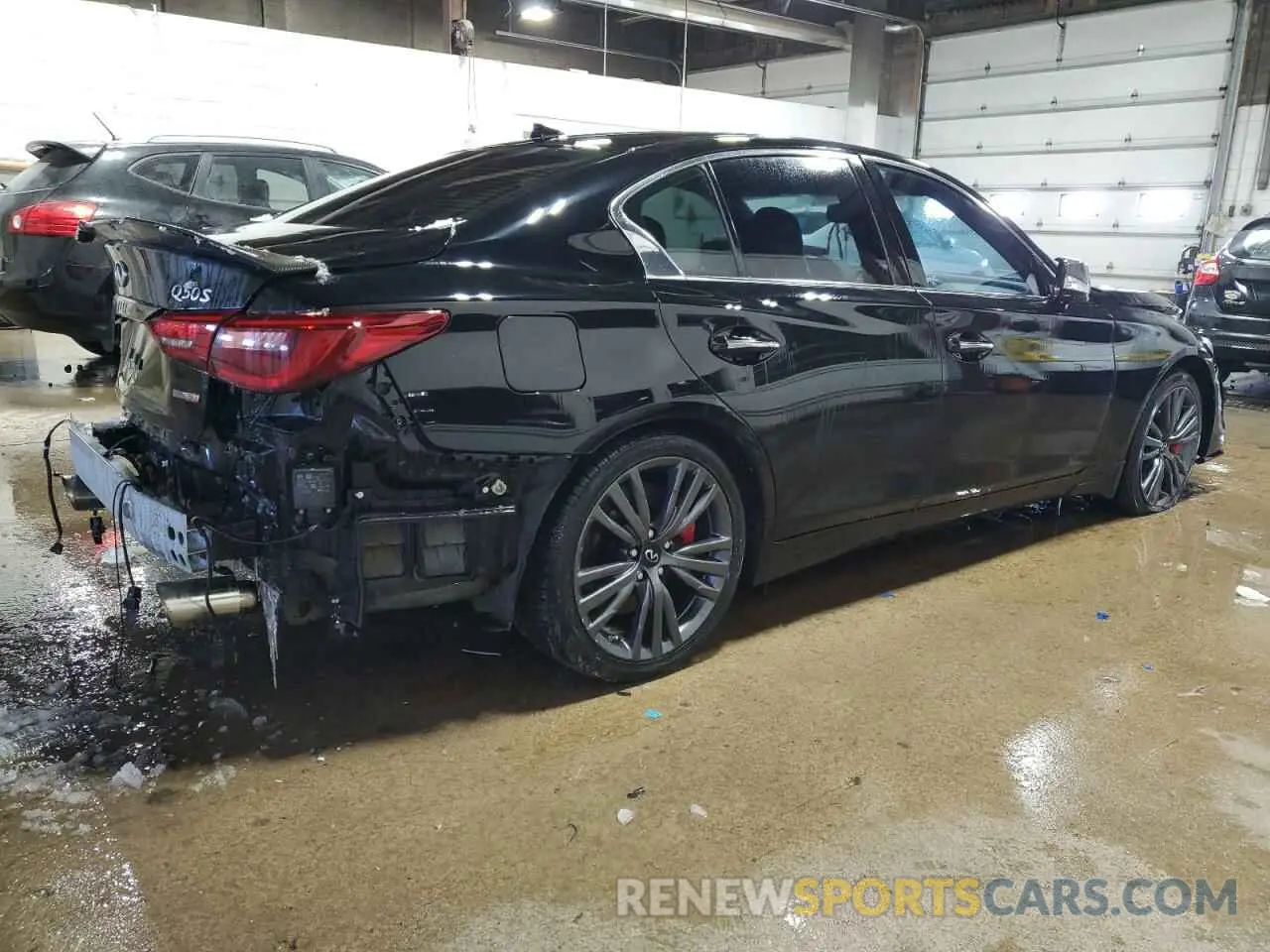 3 fotografías del automóvil dañado JN1EV7AR5LM253649 INFINITI Q50 2020