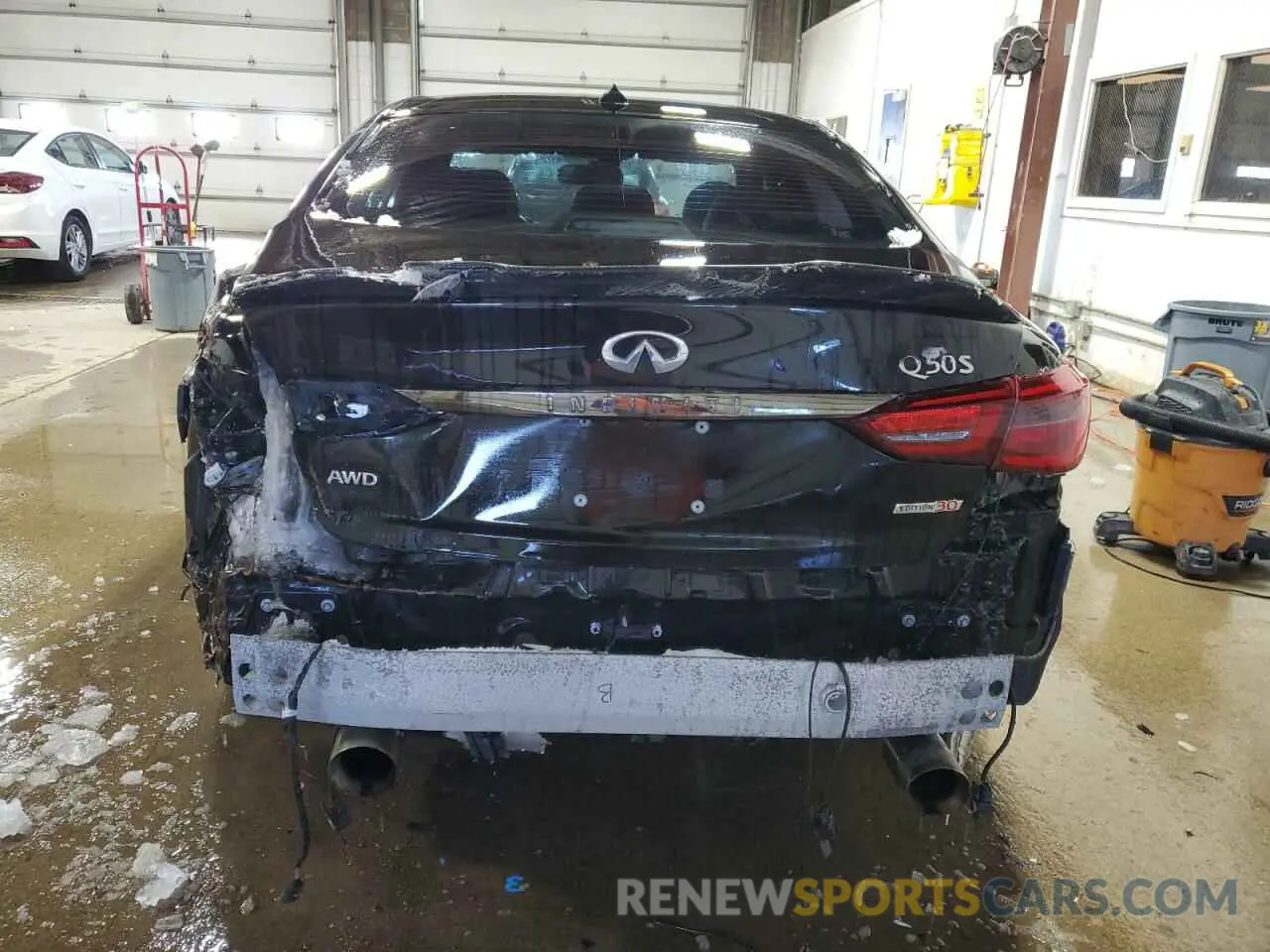 6 fotografías del automóvil dañado JN1EV7AR5LM253649 INFINITI Q50 2020