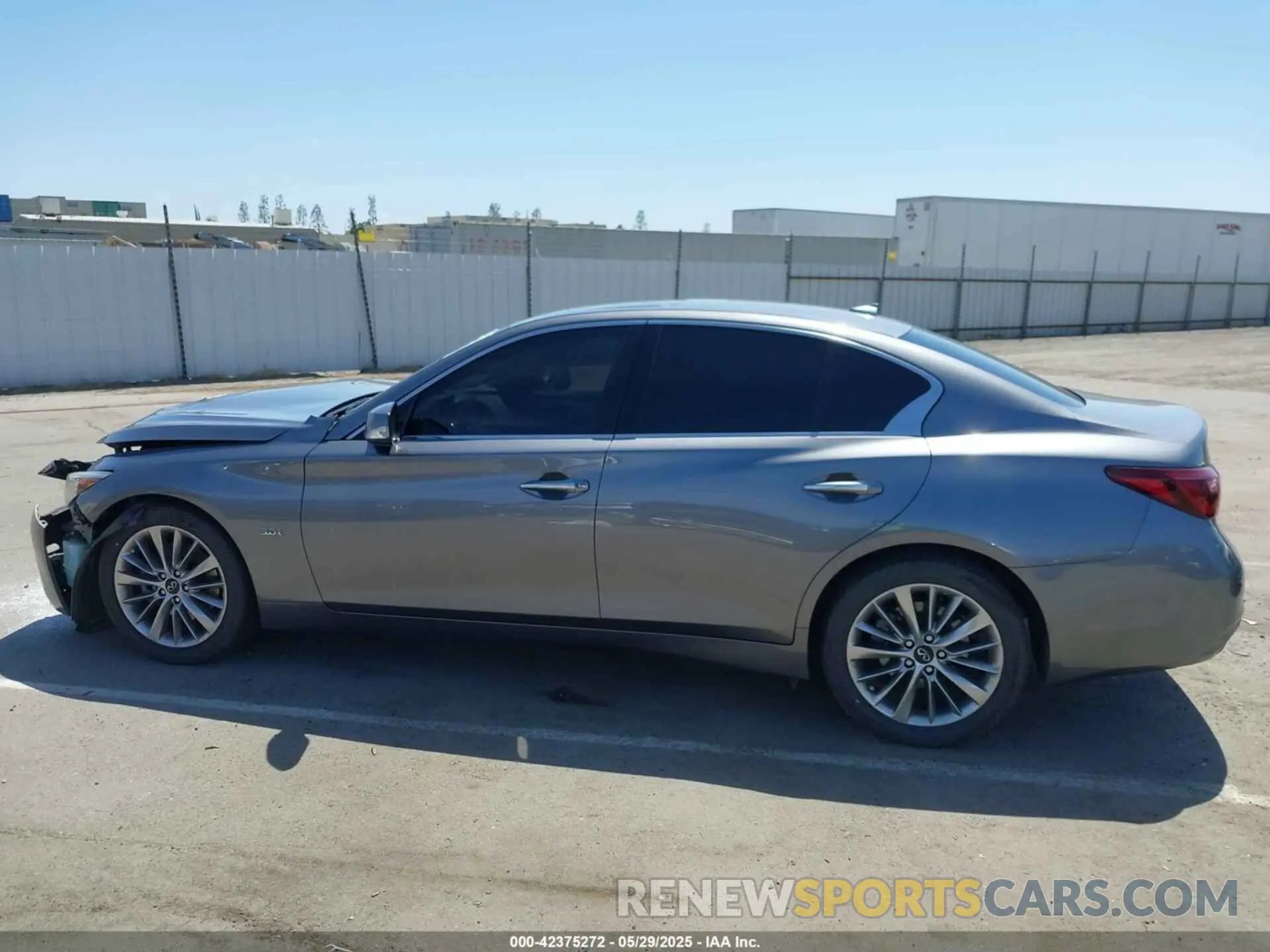 14 fotografías del automóvil dañado JN1EV7AR5LM255479 INFINITI Q50 2020
