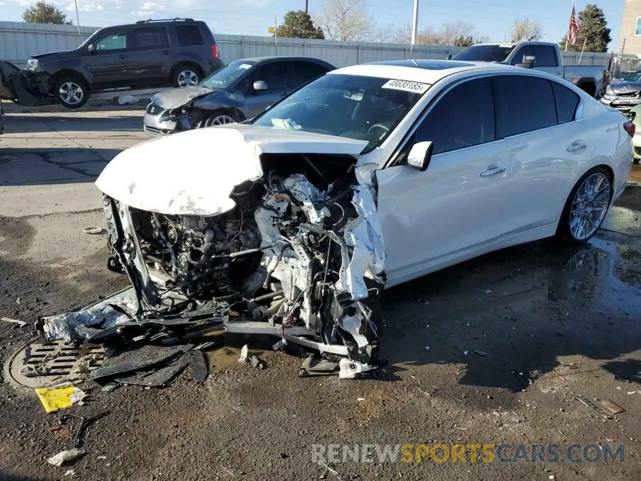 1 fotografías del automóvil dañado JN1EV7AR6LM250968 INFINITI Q50 2020