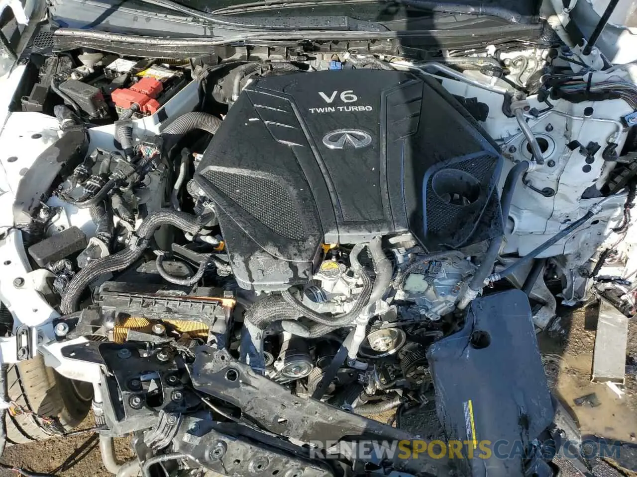 11 fotografías del automóvil dañado JN1EV7AR6LM250968 INFINITI Q50 2020