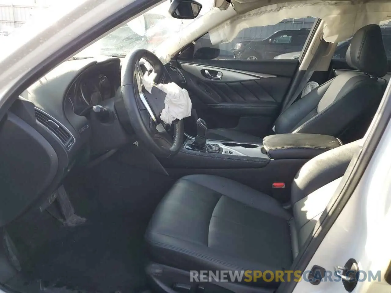 7 fotografías del automóvil dañado JN1EV7AR6LM250968 INFINITI Q50 2020