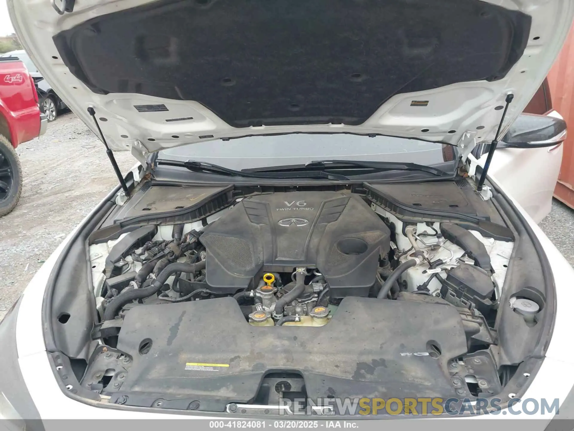 10 fotografías del automóvil dañado JN1EV7AR7LM250137 INFINITI Q50 2020