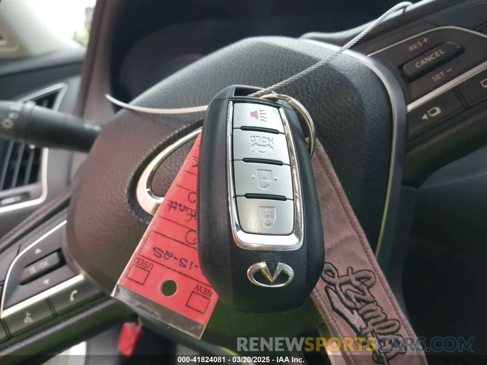 11 fotografías del automóvil dañado JN1EV7AR7LM250137 INFINITI Q50 2020