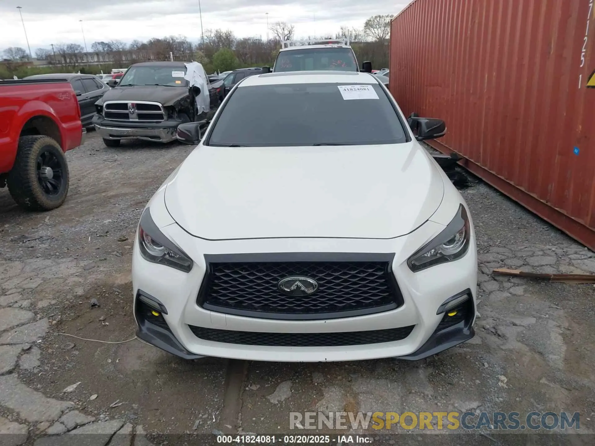 12 fotografías del automóvil dañado JN1EV7AR7LM250137 INFINITI Q50 2020