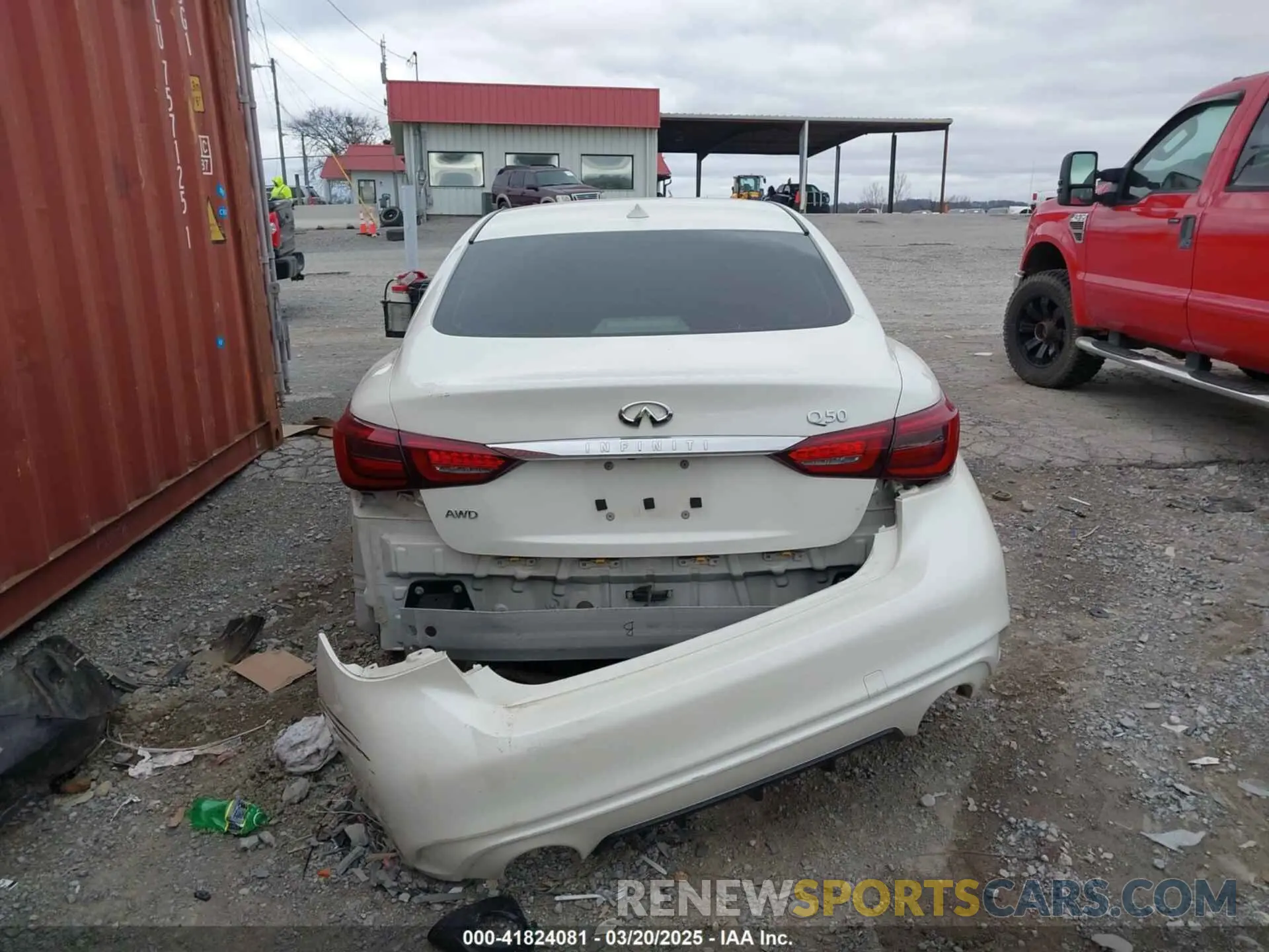 16 fotografías del automóvil dañado JN1EV7AR7LM250137 INFINITI Q50 2020