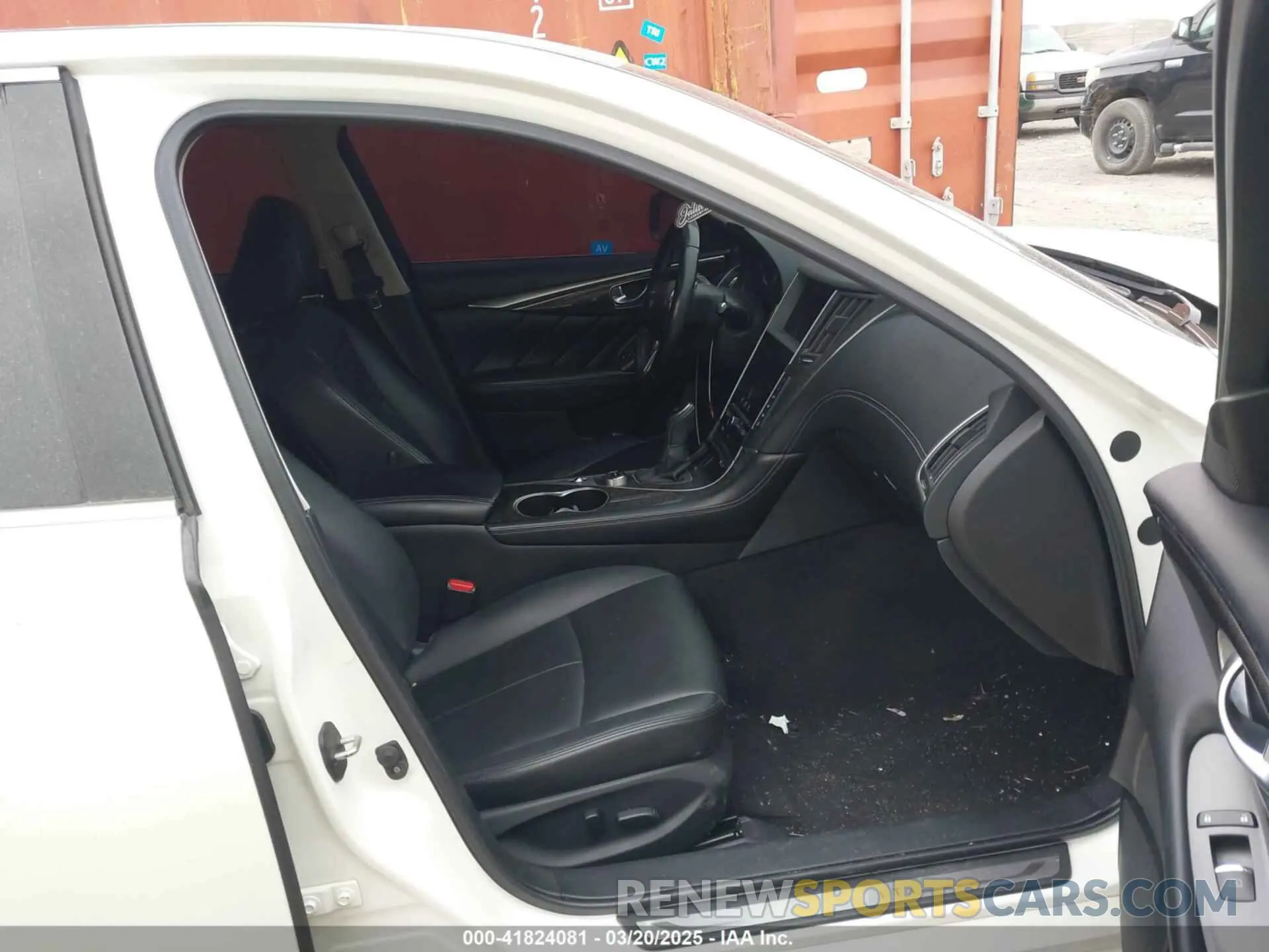 5 fotografías del automóvil dañado JN1EV7AR7LM250137 INFINITI Q50 2020