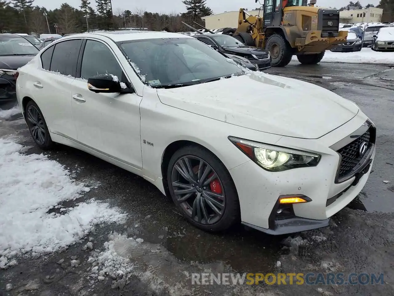 4 fotografías del automóvil dañado JN1EV7AR7LM253510 INFINITI Q50 2020