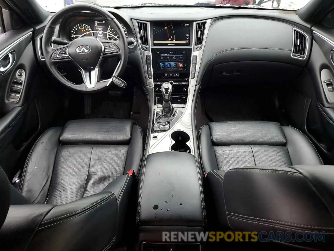 8 fotografías del automóvil dañado JN1EV7AR7LM253510 INFINITI Q50 2020