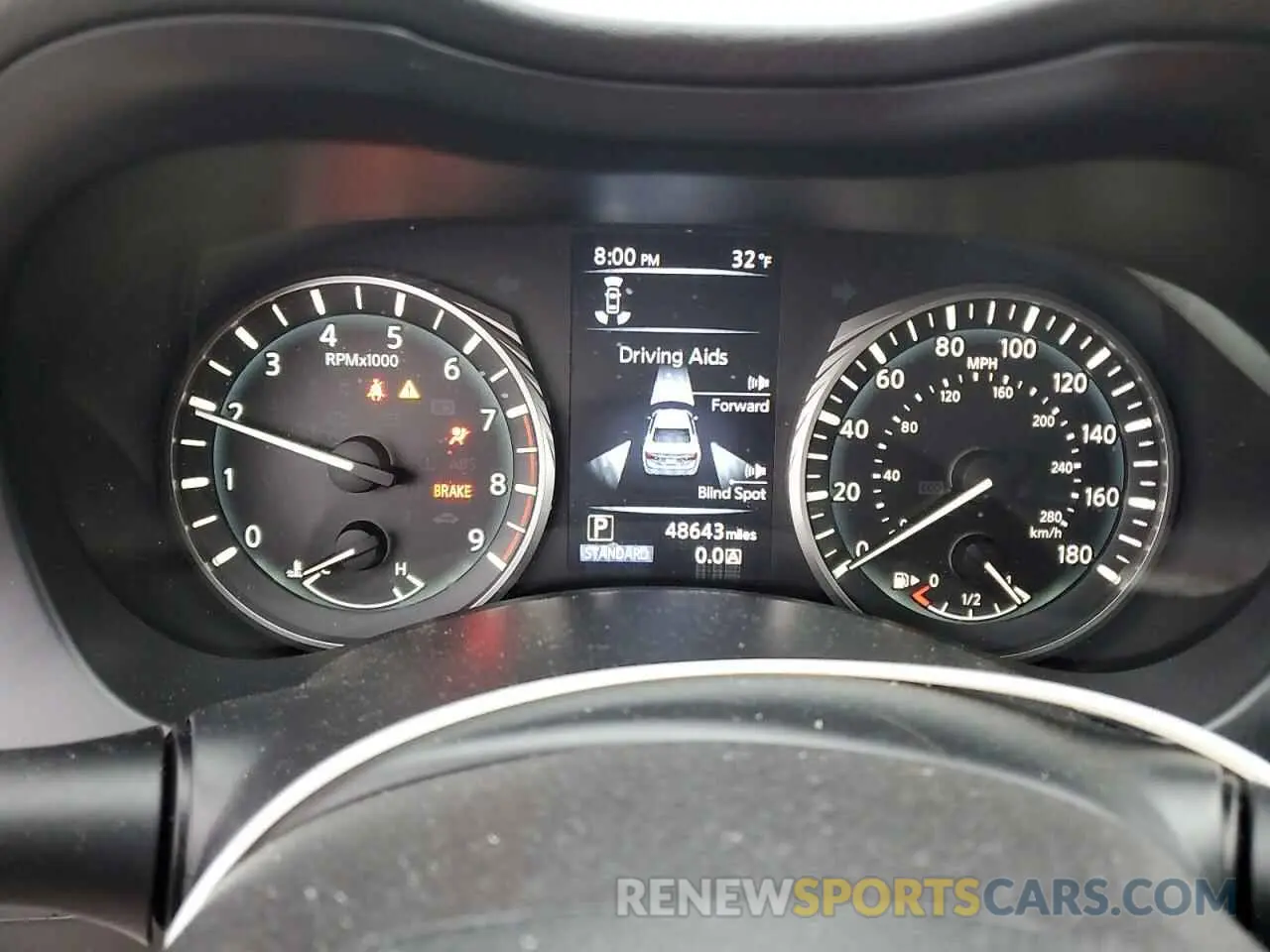 9 fotografías del automóvil dañado JN1EV7AR7LM253510 INFINITI Q50 2020