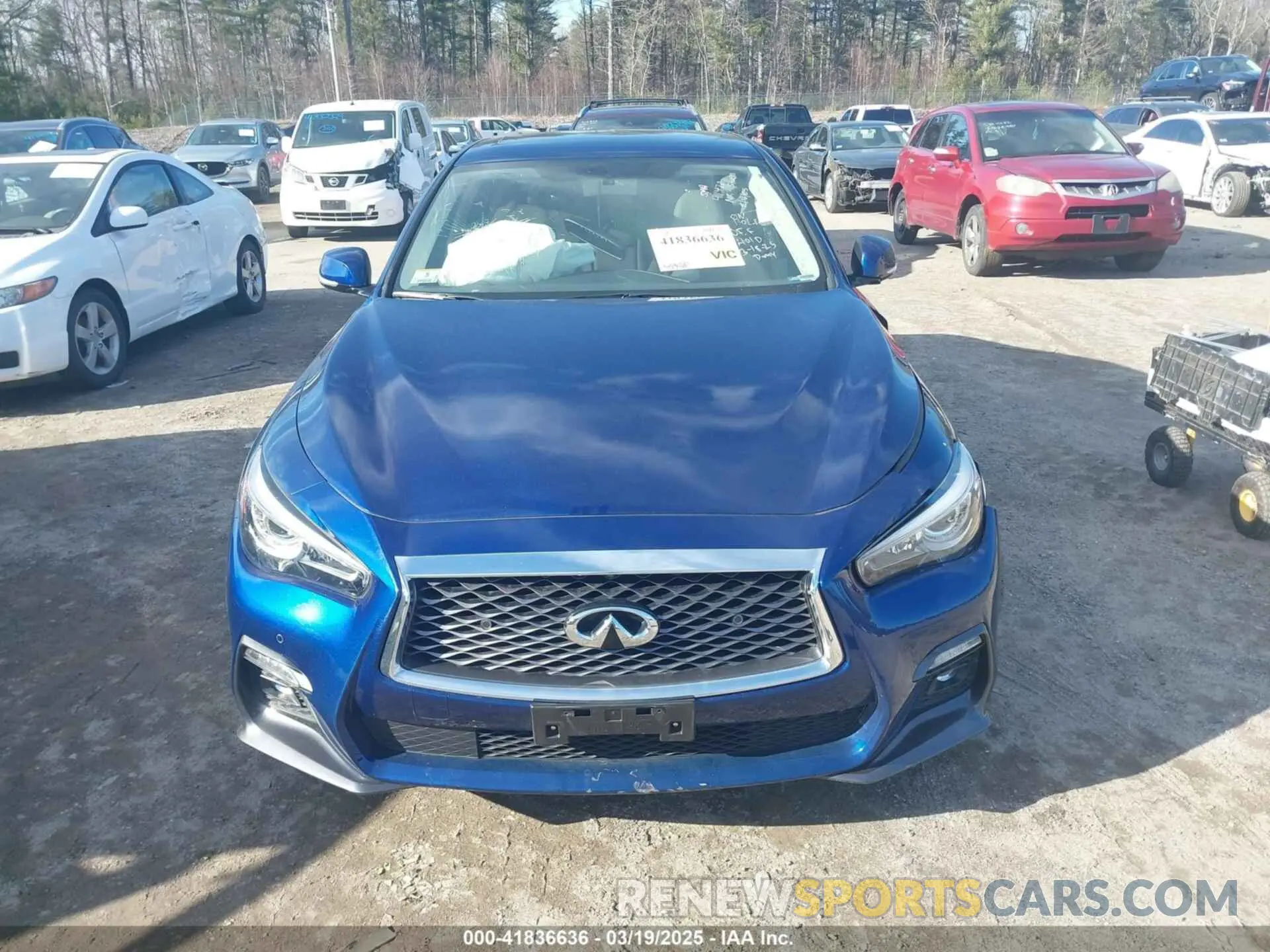 11 fotografías del automóvil dañado JN1EV7AR8LM250180 INFINITI Q50 2020