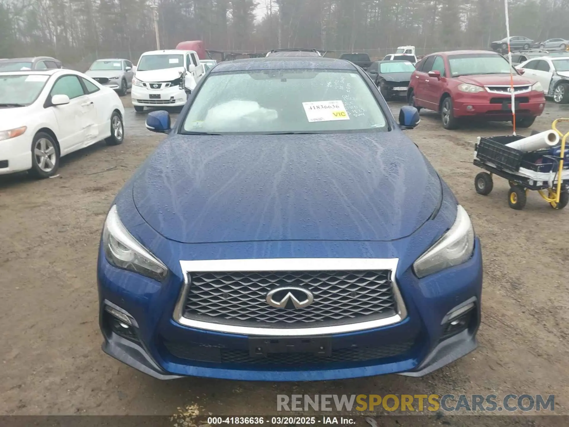 16 fotografías del automóvil dañado JN1EV7AR8LM250180 INFINITI Q50 2020