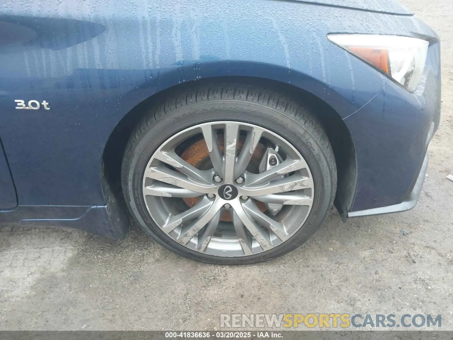 17 fotografías del automóvil dañado JN1EV7AR8LM250180 INFINITI Q50 2020