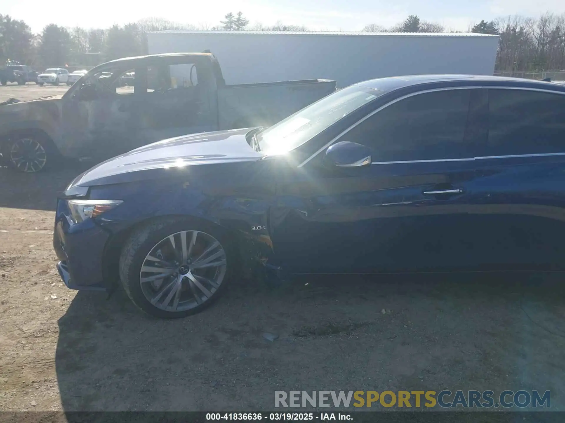 6 fotografías del automóvil dañado JN1EV7AR8LM250180 INFINITI Q50 2020