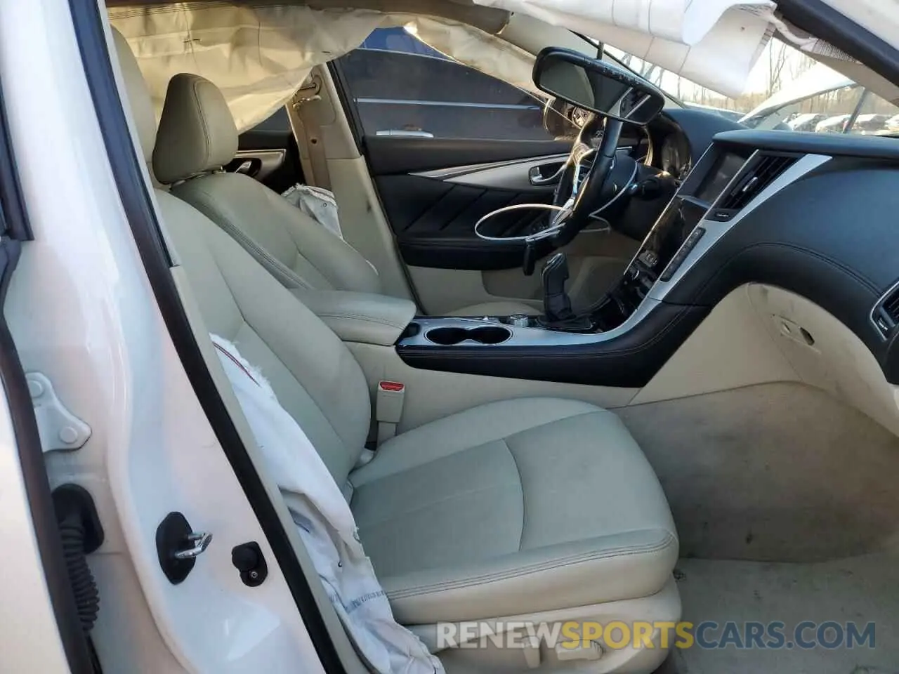 7 fotografías del automóvil dañado JN1EV7AR8LM250230 INFINITI Q50 2020