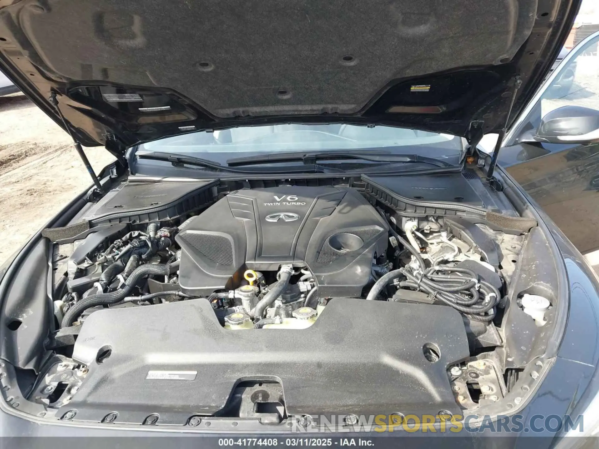10 fotografías del automóvil dañado JN1EV7AR8LM254553 INFINITI Q50 2020