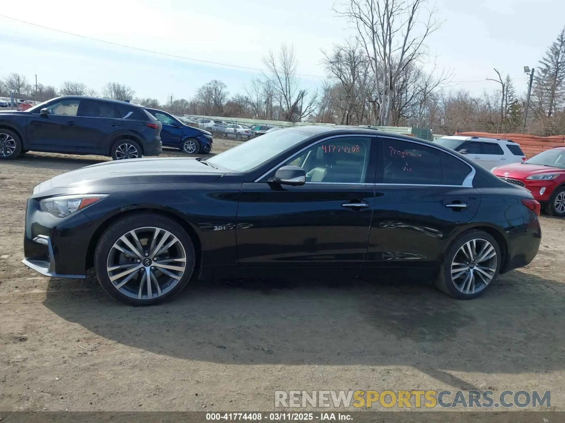 14 fotografías del automóvil dañado JN1EV7AR8LM254553 INFINITI Q50 2020