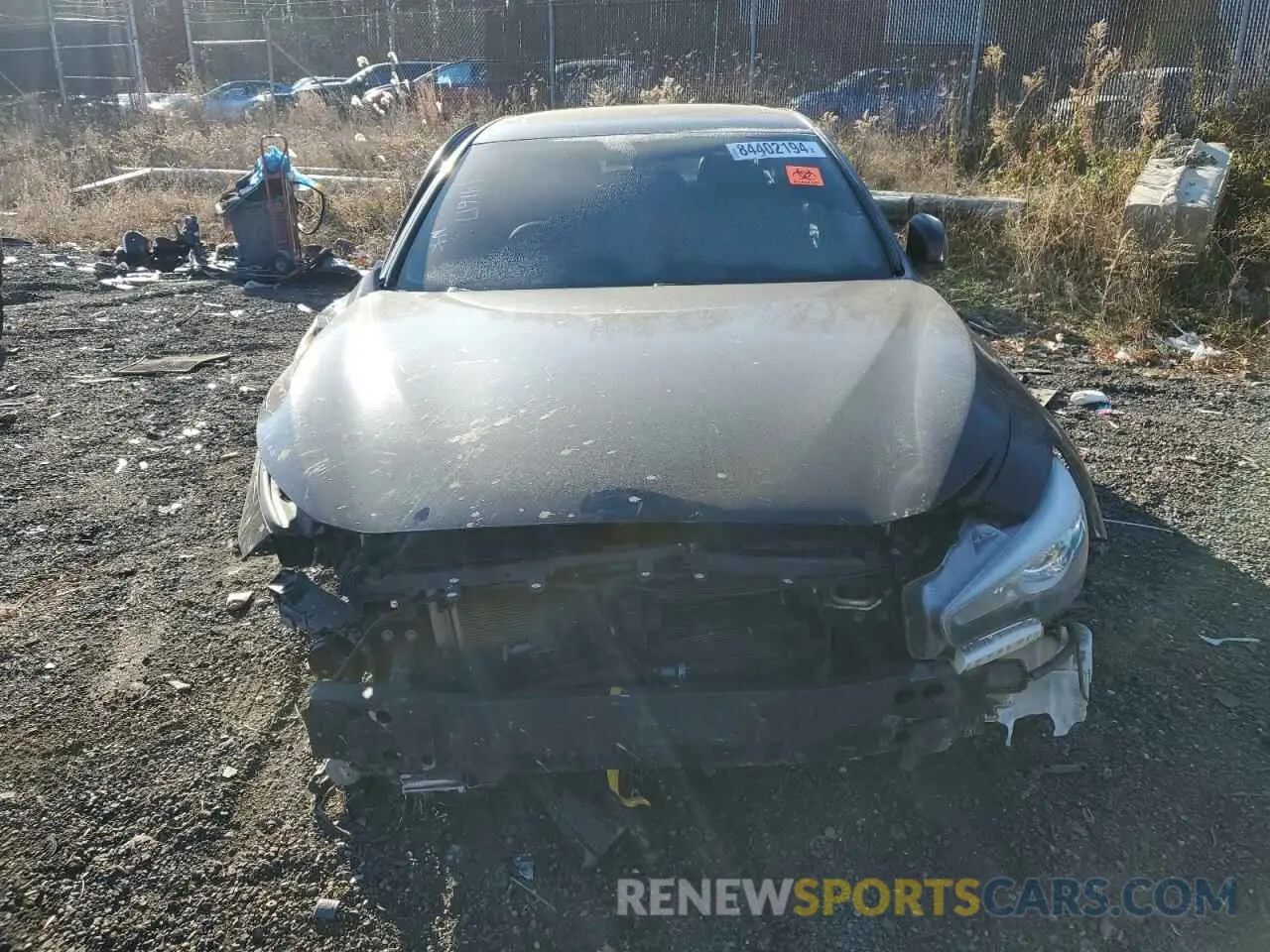 5 fotografías del automóvil dañado JN1EV7AR8LM255427 INFINITI Q50 2020