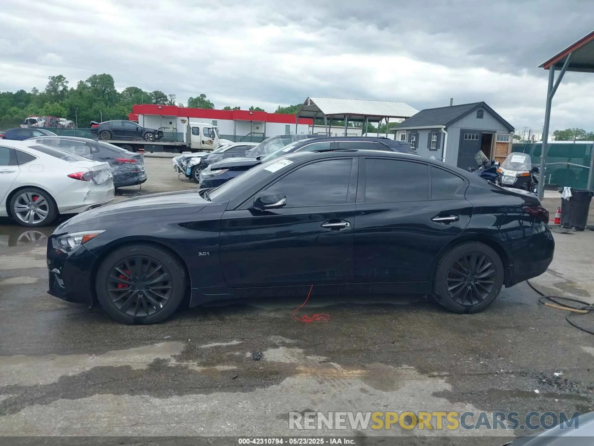 13 fotografías del automóvil dañado JN1EV7AR8LM255637 INFINITI Q50 2020