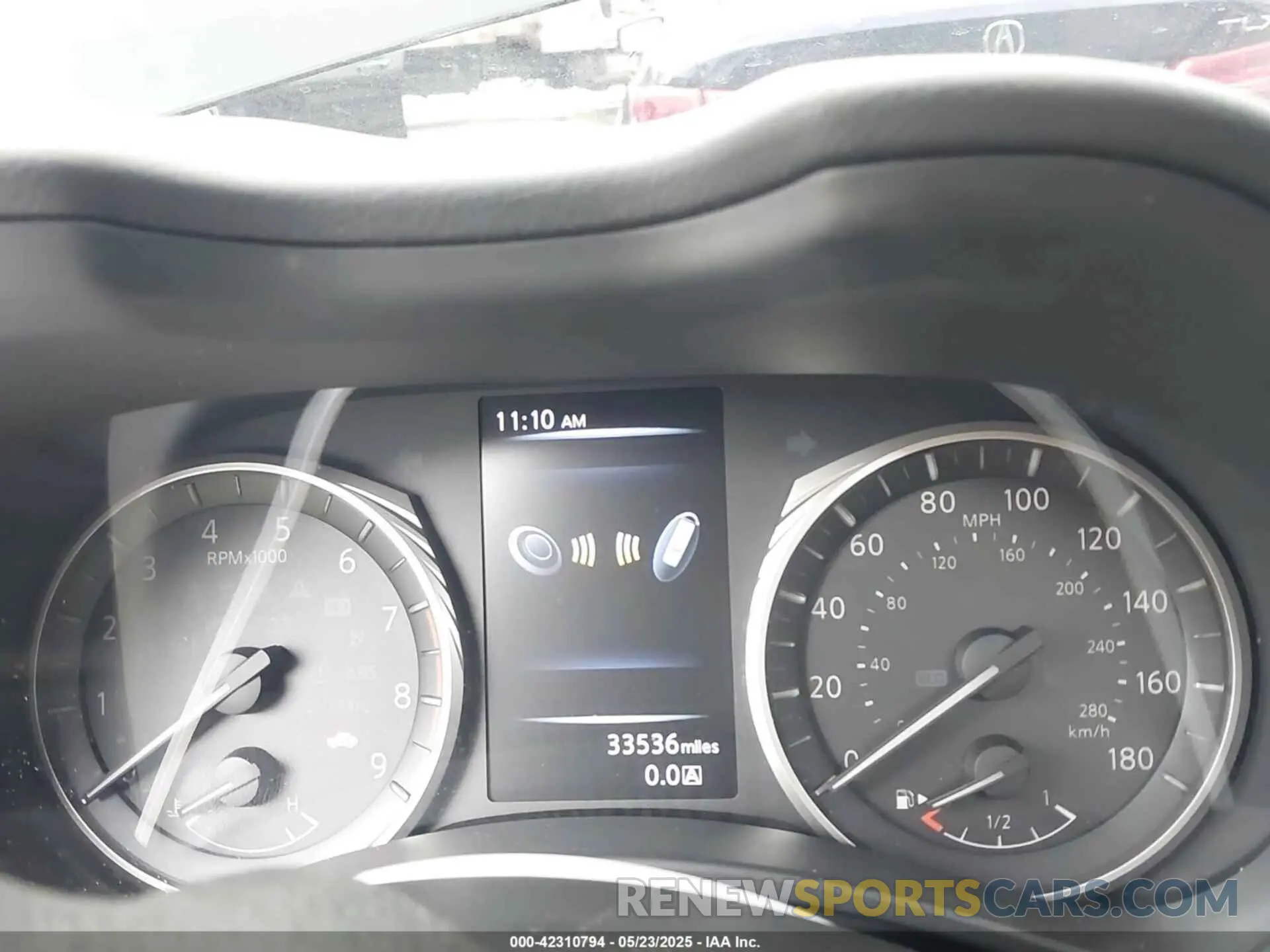 7 fotografías del automóvil dañado JN1EV7AR8LM255637 INFINITI Q50 2020