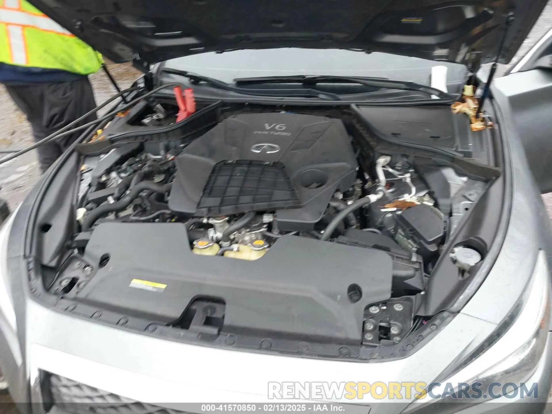 10 fotografías del automóvil dañado JN1EV7AR9LM251709 INFINITI Q50 2020